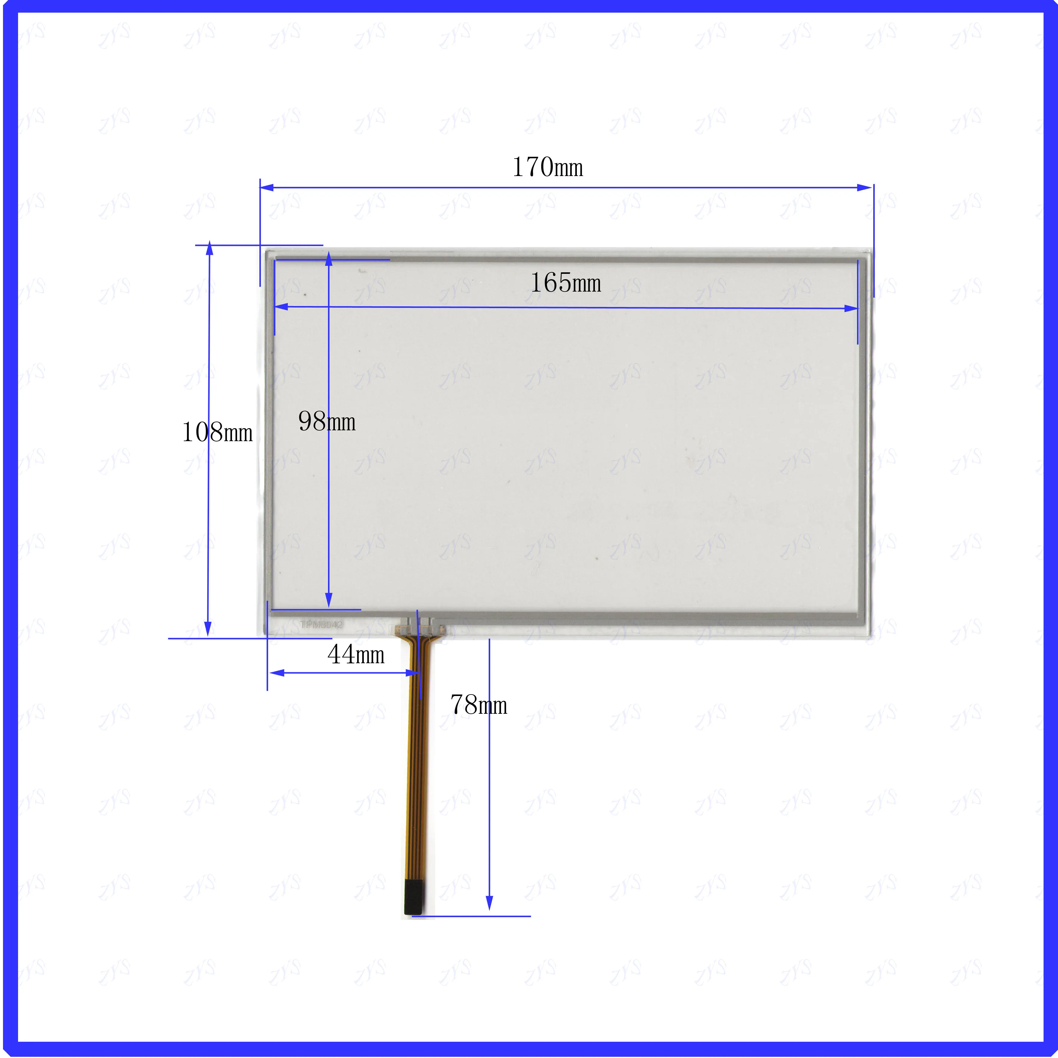 

170*108mm touchglass 4lines resistance screen Touchsensor 170*110 TOUCHTRONIC 170*108