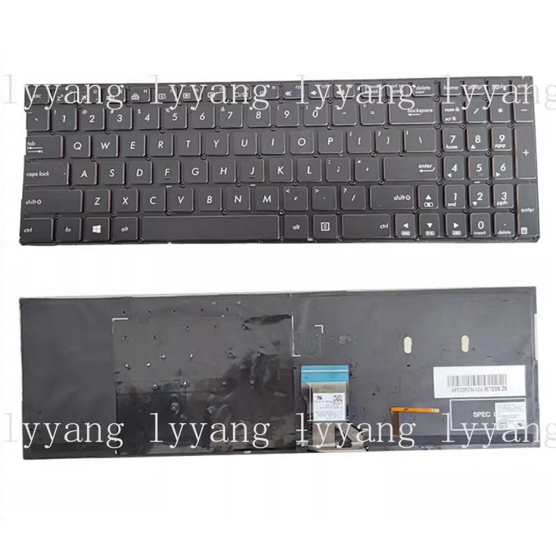 f  FOR ASUS Q534UX Q534 Q551 Q551LB LN Q552U Q553U Q502 Q504 Keyboard with backlight