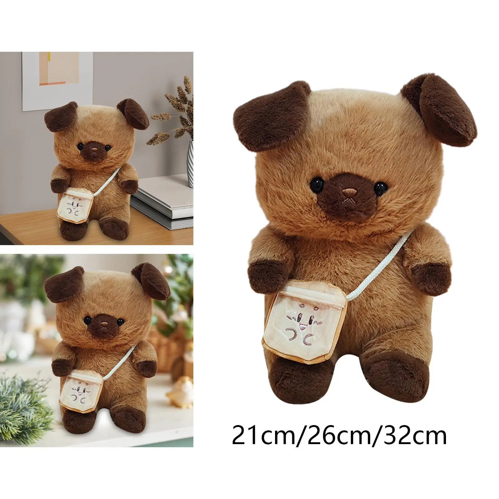 Plüsch-Hundespielzeug, Plüschpuppe mit Taschendekor, Ornament, bequeme Sammlergeschenke
