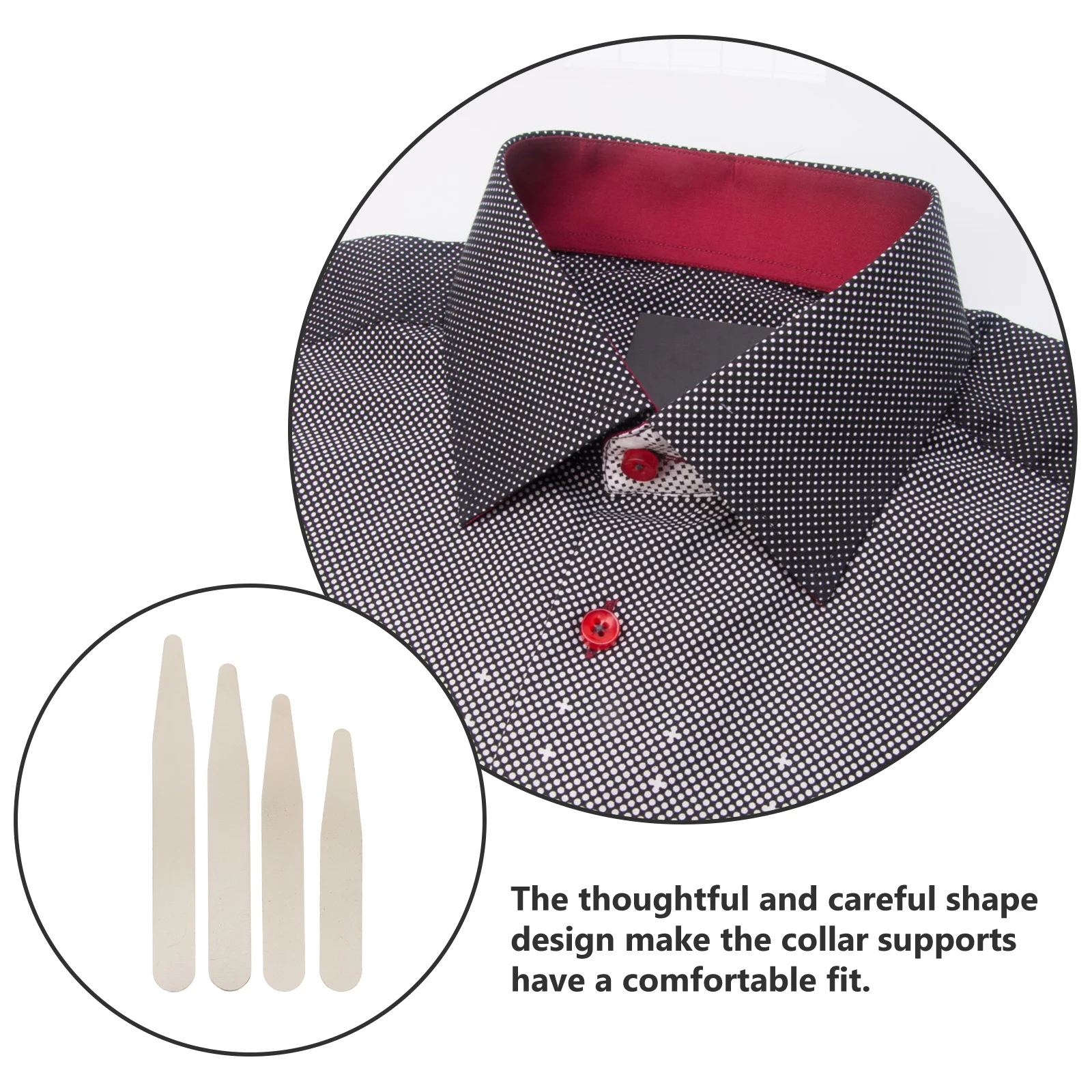 40 Uds. Soporte de cuello para hombres, cuello de camisa, remache de inserción, vestido moldeador de camisa, sin caída, accesorios de sujeción firme