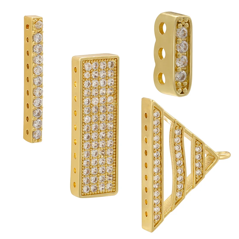 ZHUKOU DIY Needlework Jewellery Components Multi-Row Metal Dividers for Natural Stone Pearl Bead Jewellery:VK165-VK168