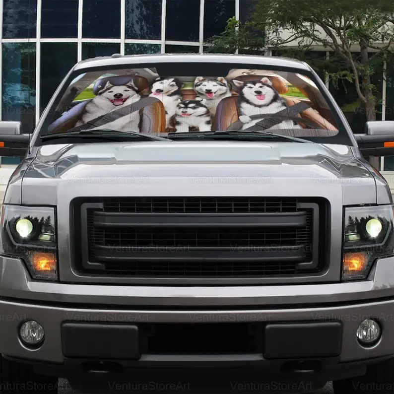 husky car sunshade windshield sunshade husky sunshade car sunshade car husky car decoration husband gift car sun protection