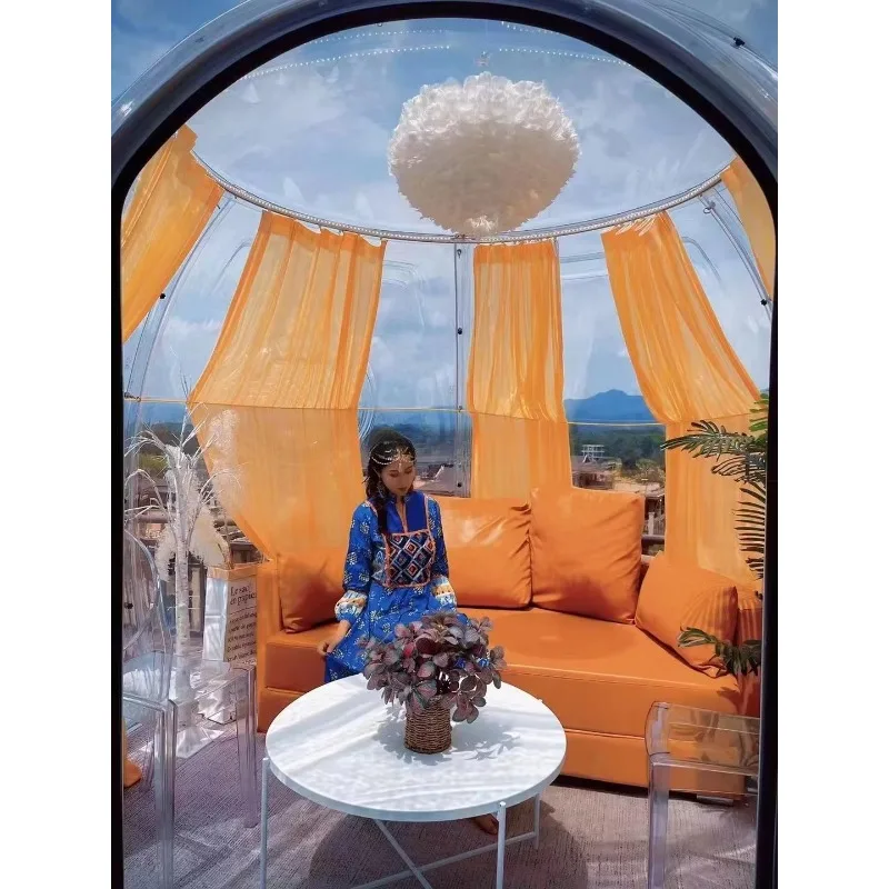 New Design Bubble Room Hotel Inflatable Bubble Tent Lodge Starry Sky Bubble House Garden Sun Room Camping Picnic Starry Sky Room