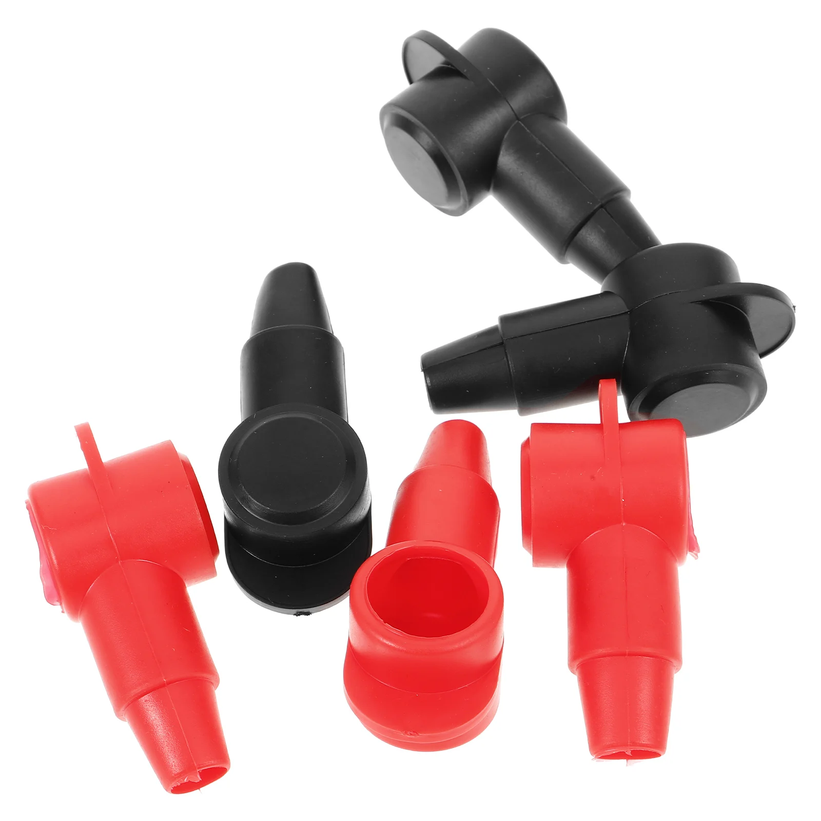 

6pcs Terminal Protectors PVC Covers Marine Truck Electric Protective Kits Negative Positive Terminals