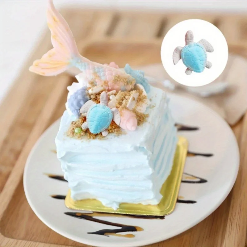 5pcdSet of Silicone Turtle Molds-Very SuitableDIYResin、Gypsum、Cake Decoration、Chocolate、Soap and Polymer Clay Crafts