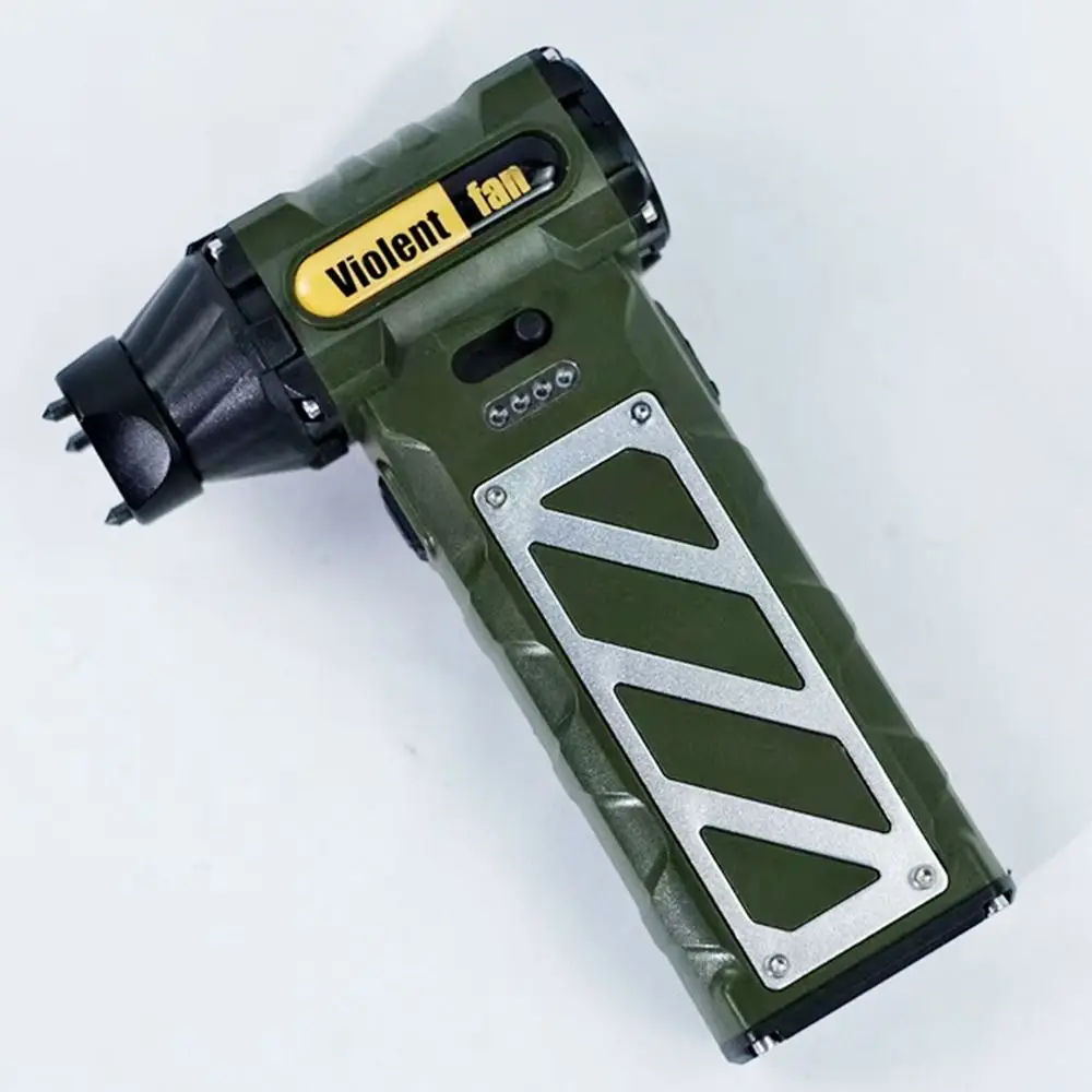 110000 RPM Mini Turbo Jet Fan Adjustable Speed 8000mah Electric Air Duster Safety Hammer Design Rechargeable Brushless Motor