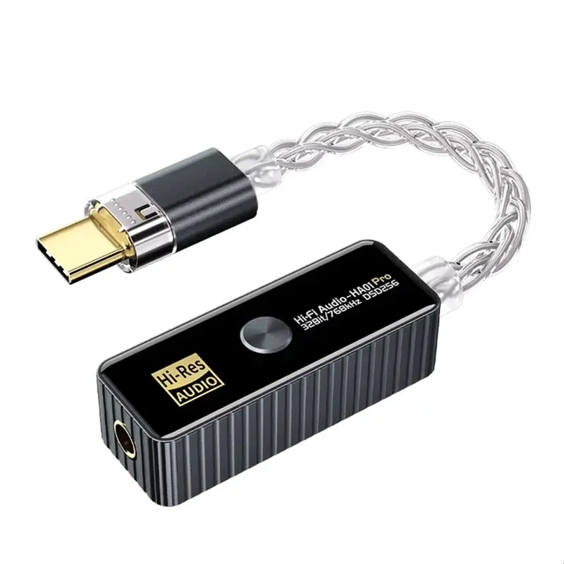 

Адаптер усилителя A75Q-Hifi с двумя чипами CS43198+CT7601, портативный профессиональный усилитель, темно-серый