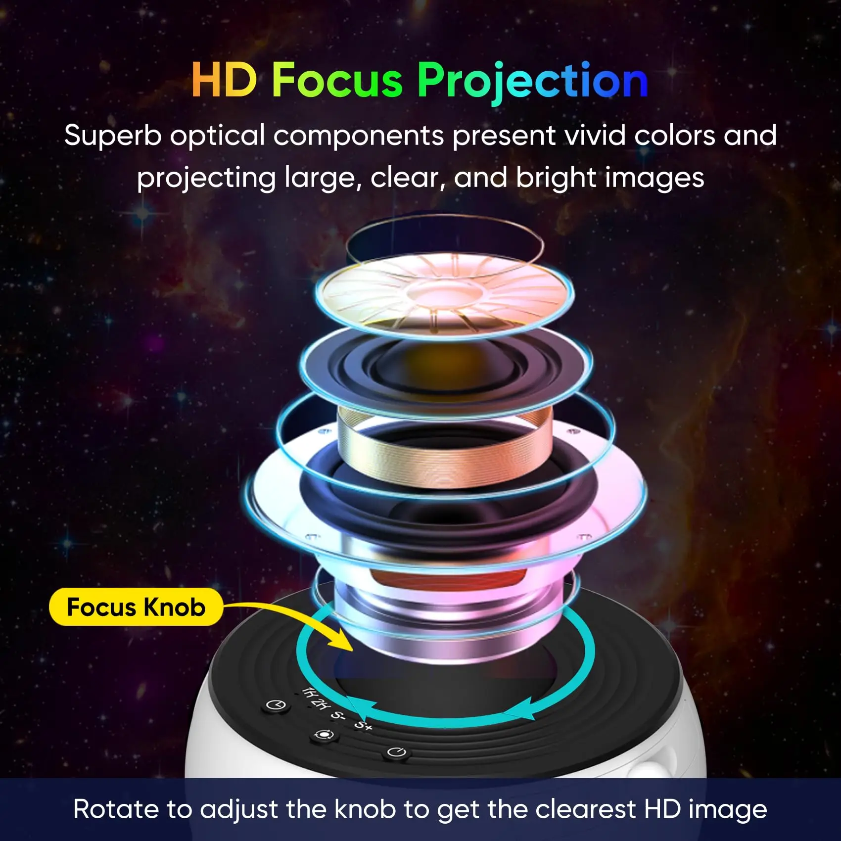 Galaxy Projector  Night Light Star Projector Light Projector for Bedroom 13 Film Discs Planetarium Projector for Kids