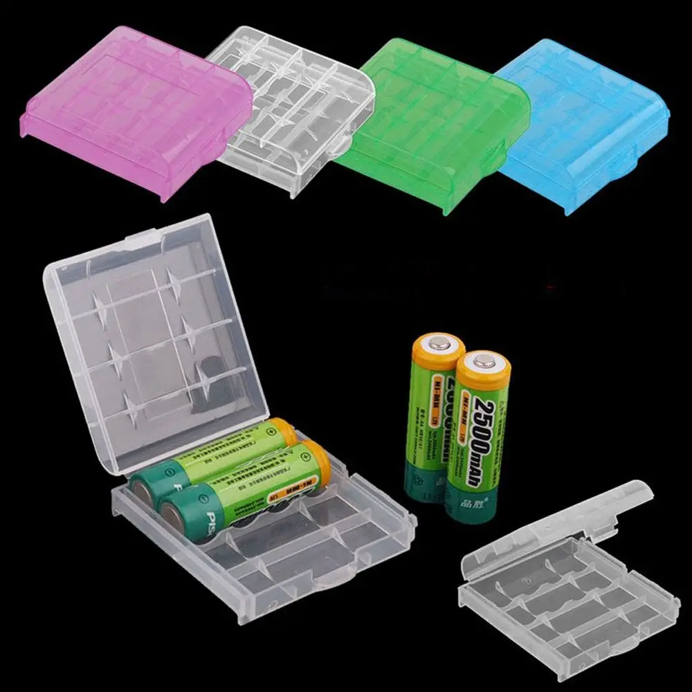 

Environmental Organizer Practical Hard Hot Sale Plastic Case Holder 4 Pcs AA AAA Battery Storage Box