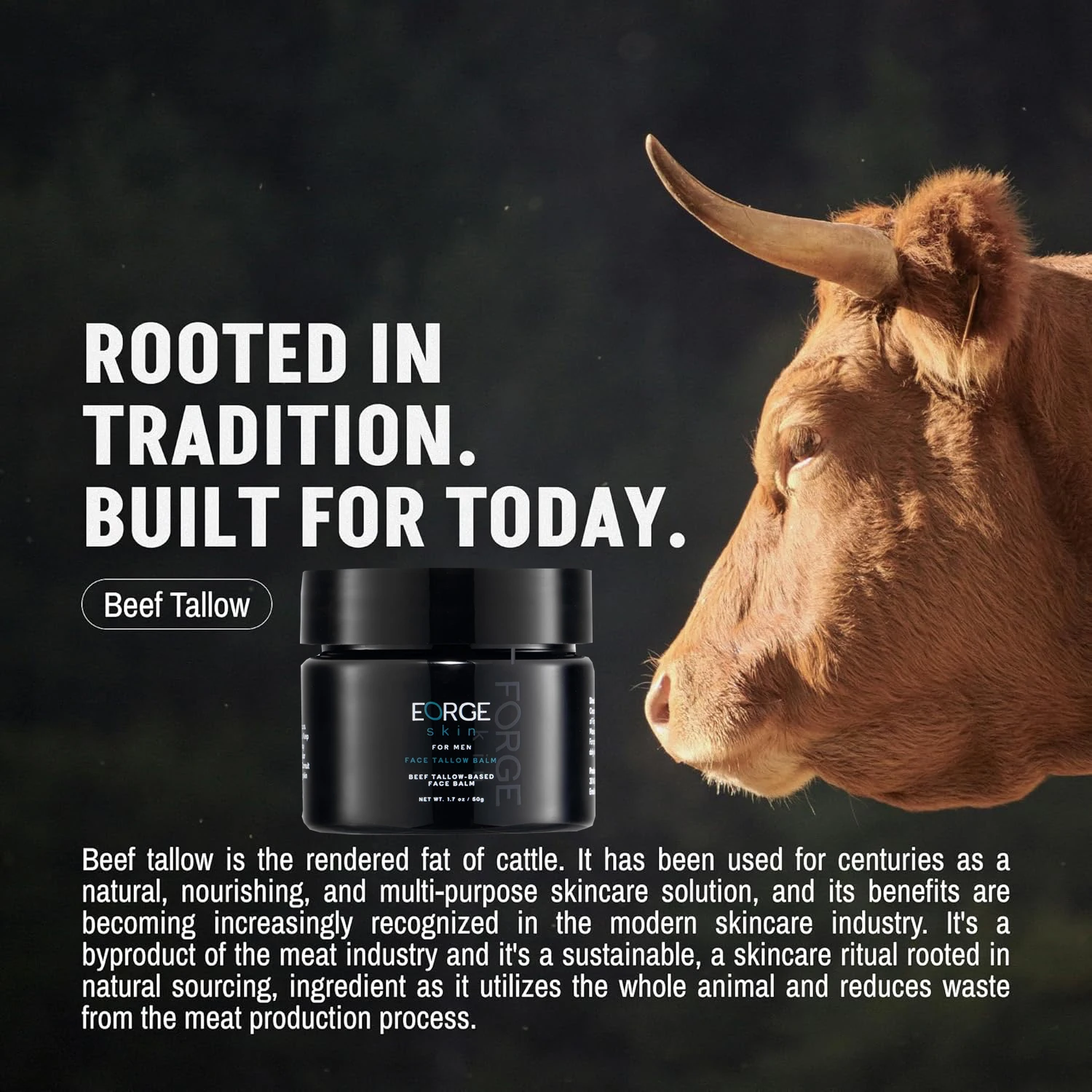 بلسم طويل القامة لحم البقر للدفاع من التجاعيد للرجال مرطب للوجه كريم مضاد للشيخوخة للعناية بالبشرة الطبيعية مع الزيوت العطرية #6