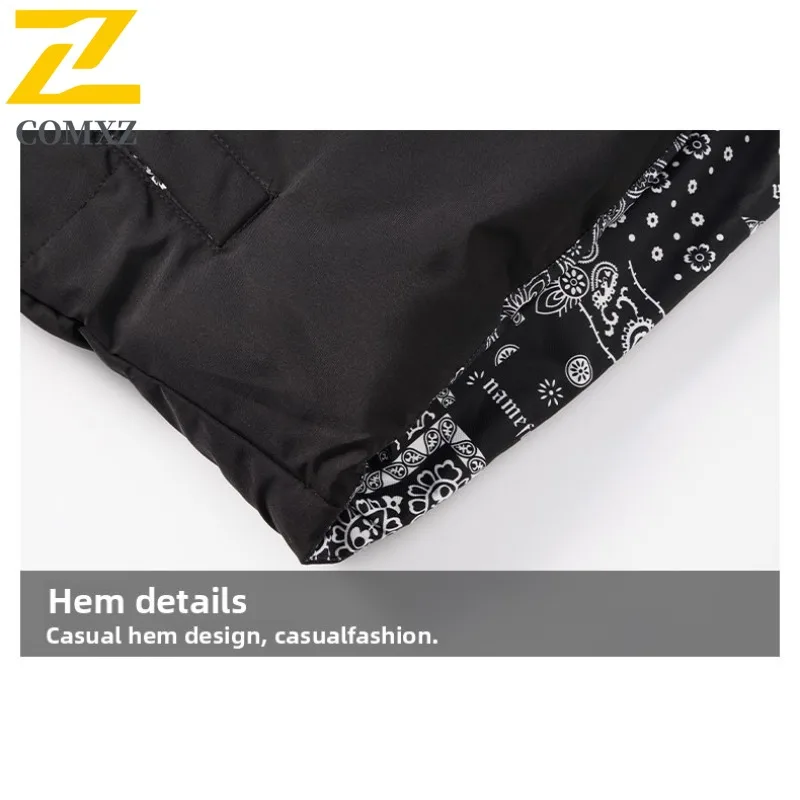 COMXZ 2025 Men Reversible Camo Jacket Winter American style Fleece Lined Thickened Tactics Waterproof and Windproof Outdoor Coat