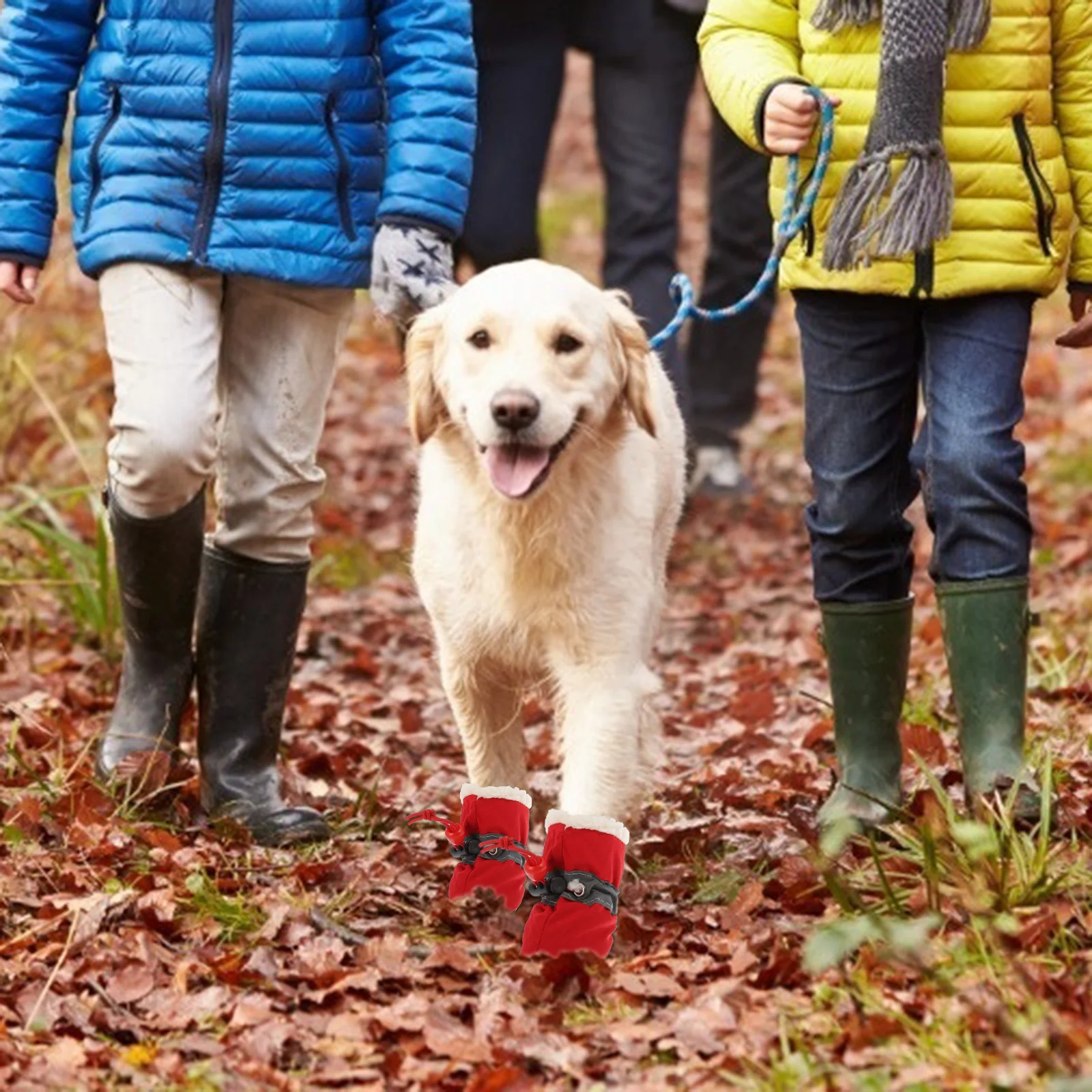 

4Pcs Pet Winter Shoes Waterproof Dog Boots for Outdoor Use Anti-Slip Warm Protection Pet Winter Shoes Dog Boots