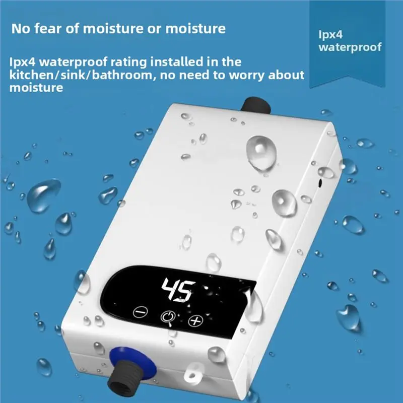 A21F-EU Plug Tankless Water Heater Electric Instant Shower Heating Kit Electric Hot Water Heating Set For Bathroom Shower Room