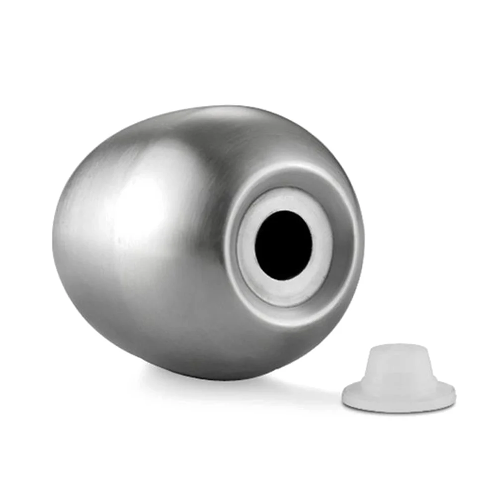 

2pcs Egg Shape Stainless Steel Salt Pepper Shaker Set Spice Container For Kitchen Condiment Storage Jar Egg Shape Spice Bottles