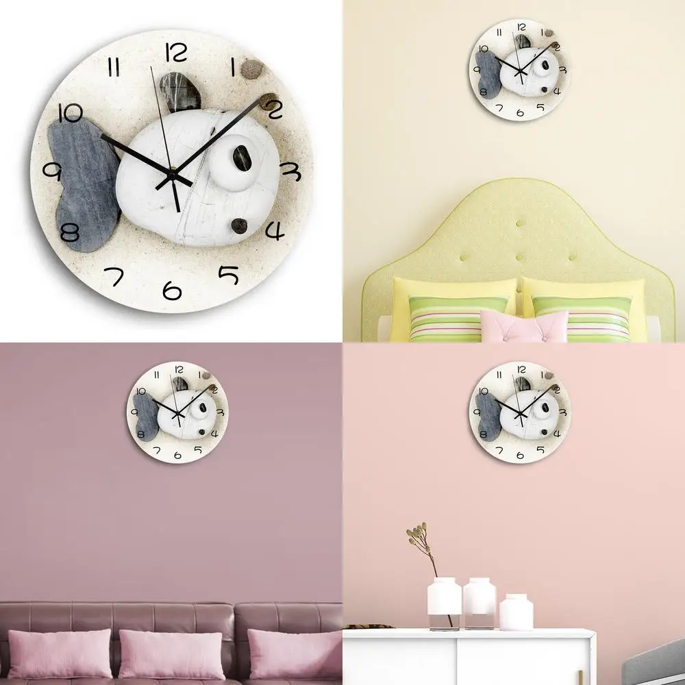 

Гостиная Спальня Дети Мультфильм Большая Голова Рыбы Простой Круглый Животный Узор Акриловые Настенные Часы