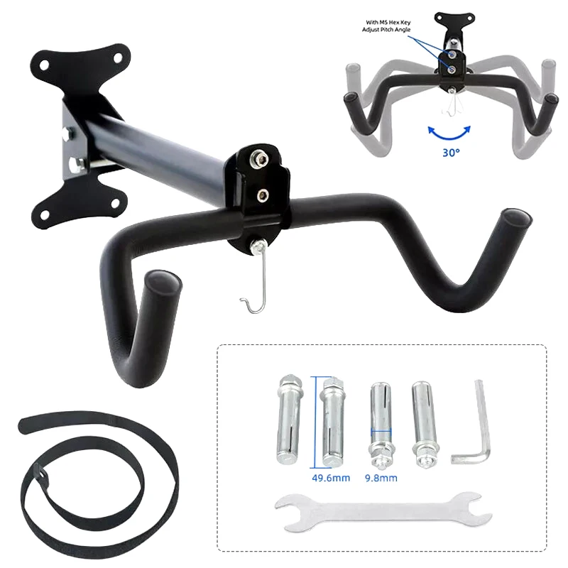 Bike Wall Beam Road Hanging Rack Bicycle Rack Wall Hook Foldable Cycling Rack Hook Wall Mount Bike Hanger Bicycle Accessories