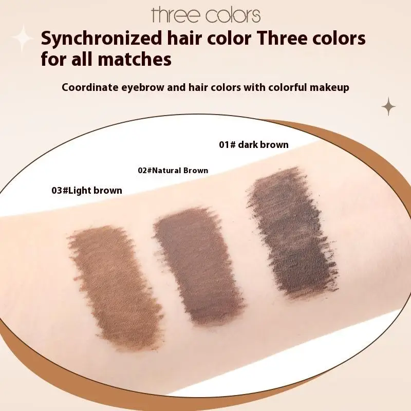 Tinte líquido para cejas resistente al agua y duradero: potenciador natural de color marrón oscuro con varios colores para cejas definidas