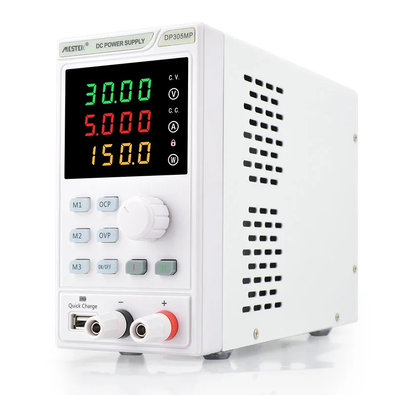 HD LCD Screen Four-Digit Display Full-load Output Low Noise Single Channel Output Smart Cooling Fan Laboratory Power Supply