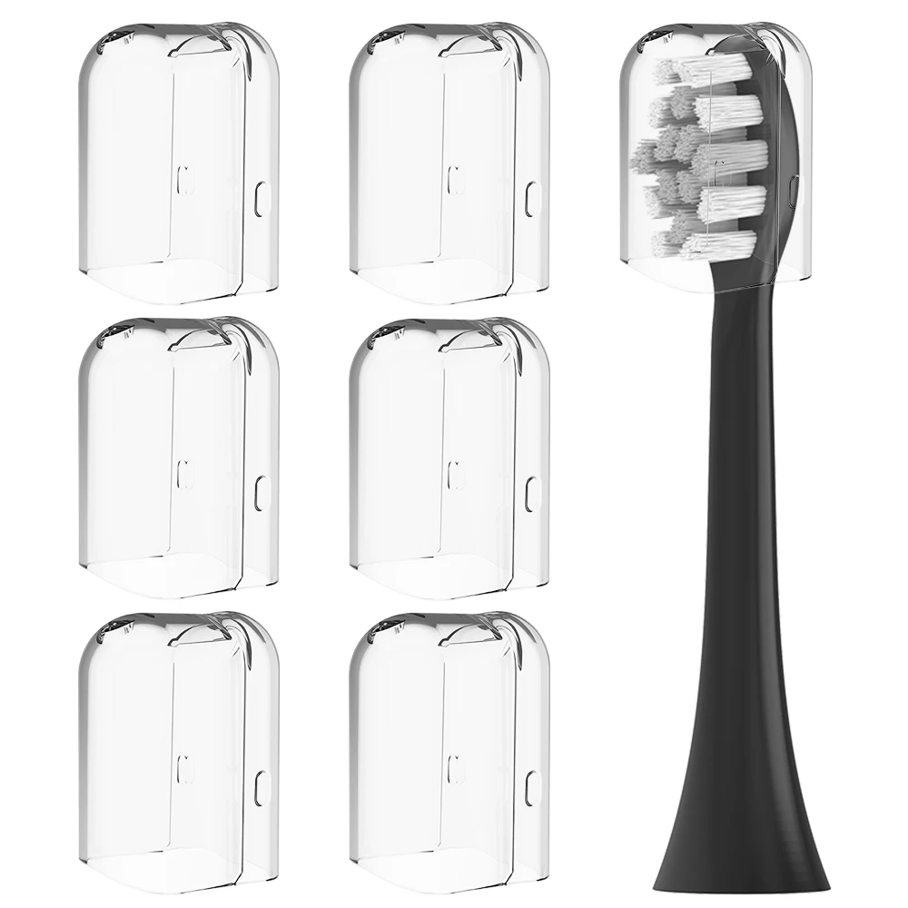 

6 шт., совместимые с насадками для электрических зубных щеток Philips, пылезащитные чехлы, защитный колпачок для насадки щетки Sonicare для хранения в путешествиях