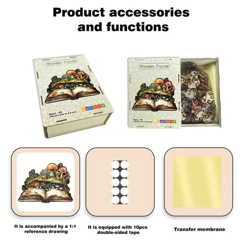 لعبة ألغاز الفطر، ألغاز غير منتظمة، هدية العيد، مجموعة ألعاب تخفيف الضغط