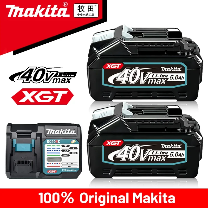 

5000mAh 100% original Makita 40V battery BL4040 replacement tool battery, BL4020, BL4025, BL4050, BL4080, 40V MAX XGT, 5.0AH