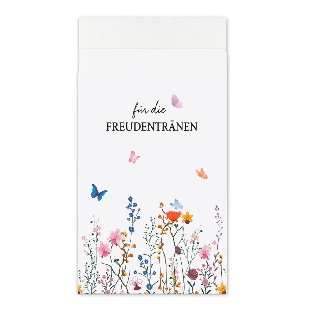 50 peças lágrimas de alegria sacos de papel de casamento mini sacos para lágrimas de alegria flor embalagem decoração para lenços convidado