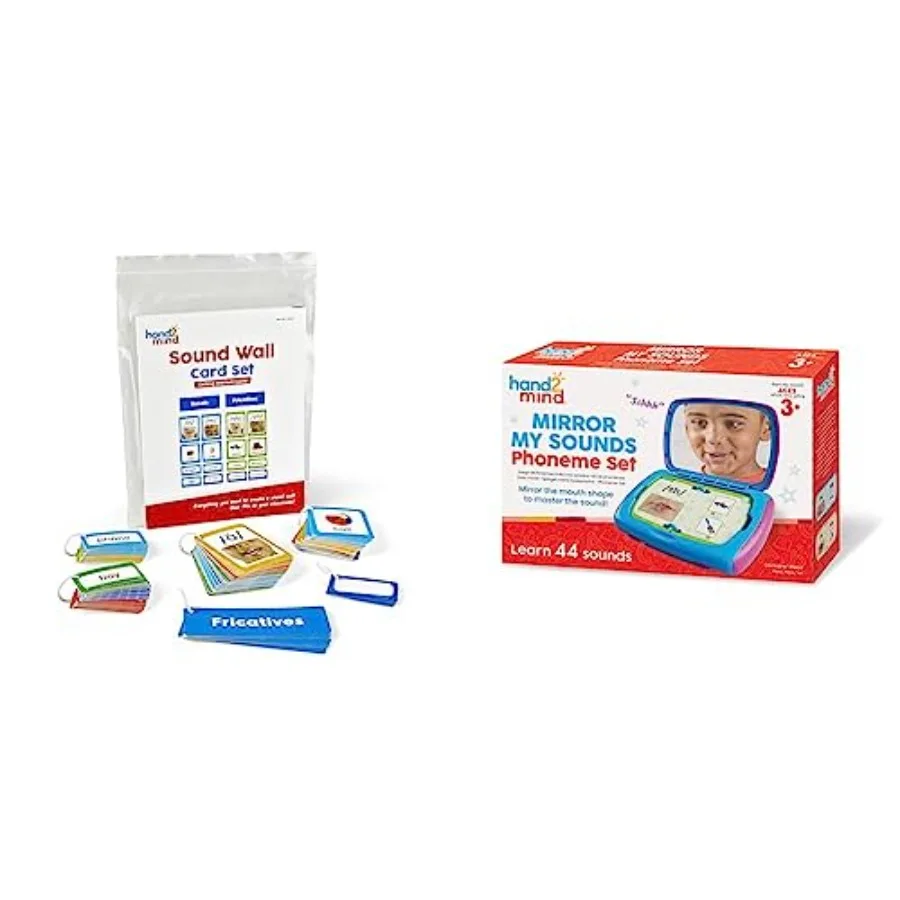 

Набор для изучения фонетики для детских садов: Набор звуковых карточек для стен + Зеркало «Мои звуки» и набор фонем