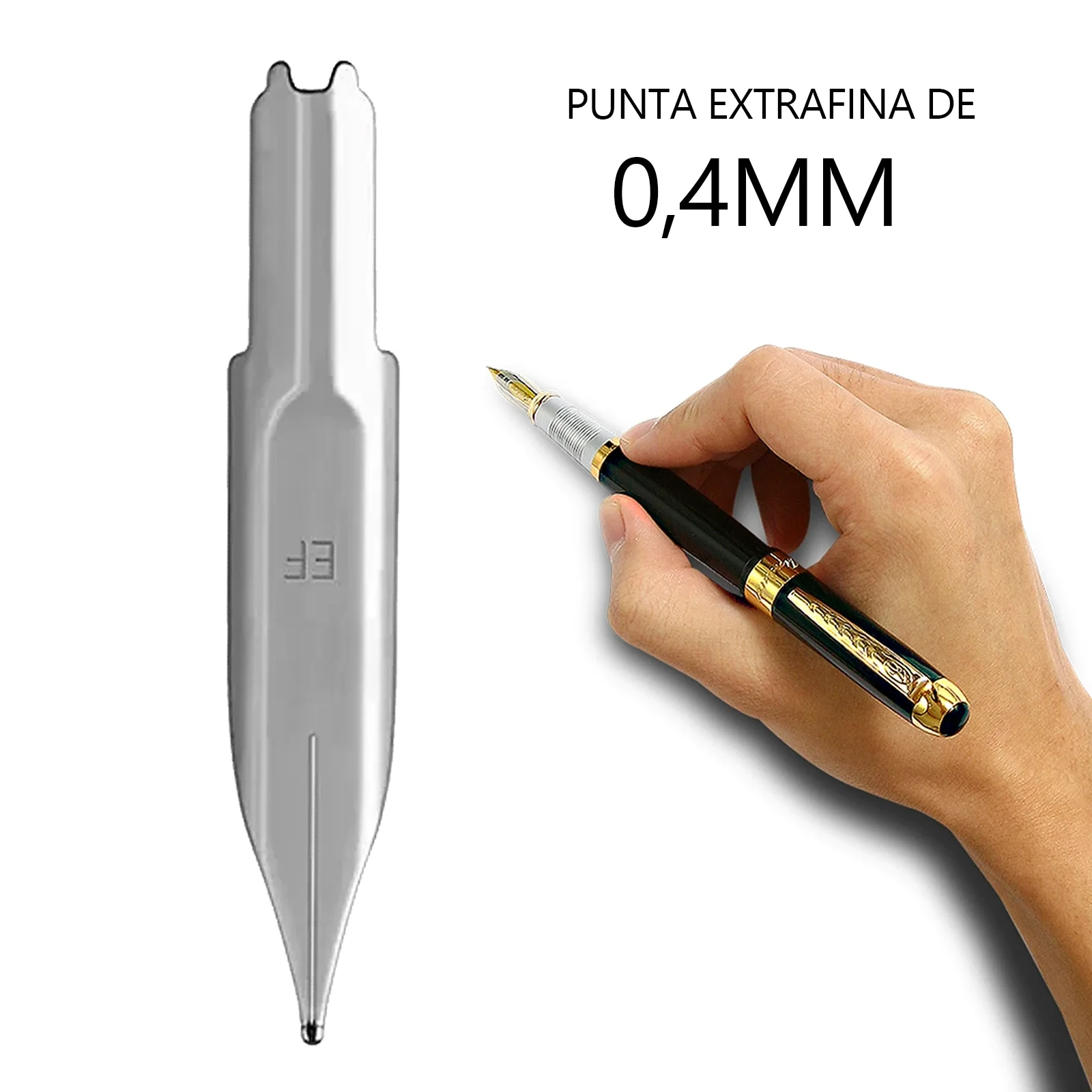 Plumín de repuesto para MAJOHN A2, plumas estilográficas de resina, Punta EF de 0,4mm, accesorios para bolígrafos de tinta, 1 unidad