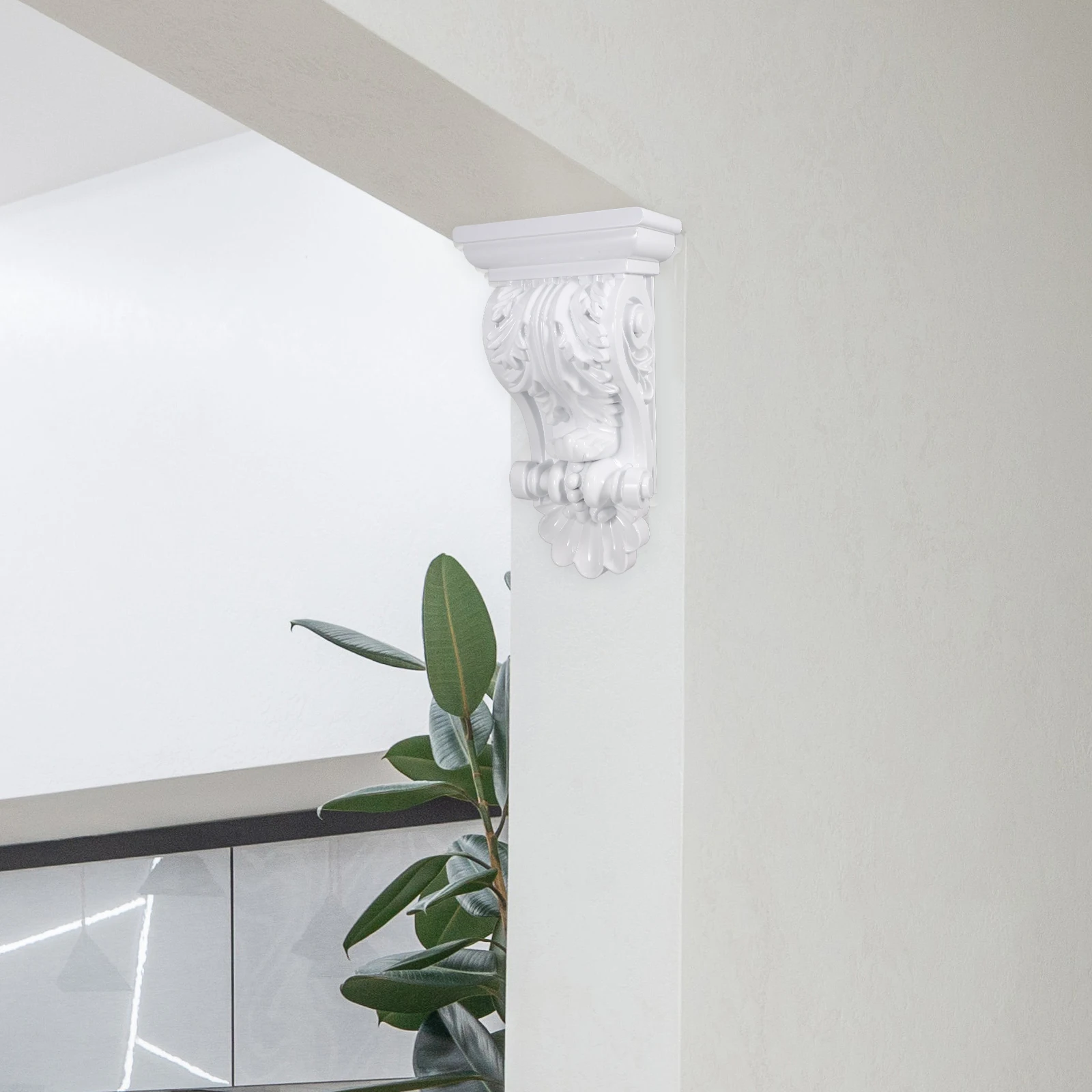 

Элегантная резная накладка в виде цветка, декоративная аппликация для настенного шкафа, полки, угловой мебели, тонкий художественный дизайн, легкий, прочный