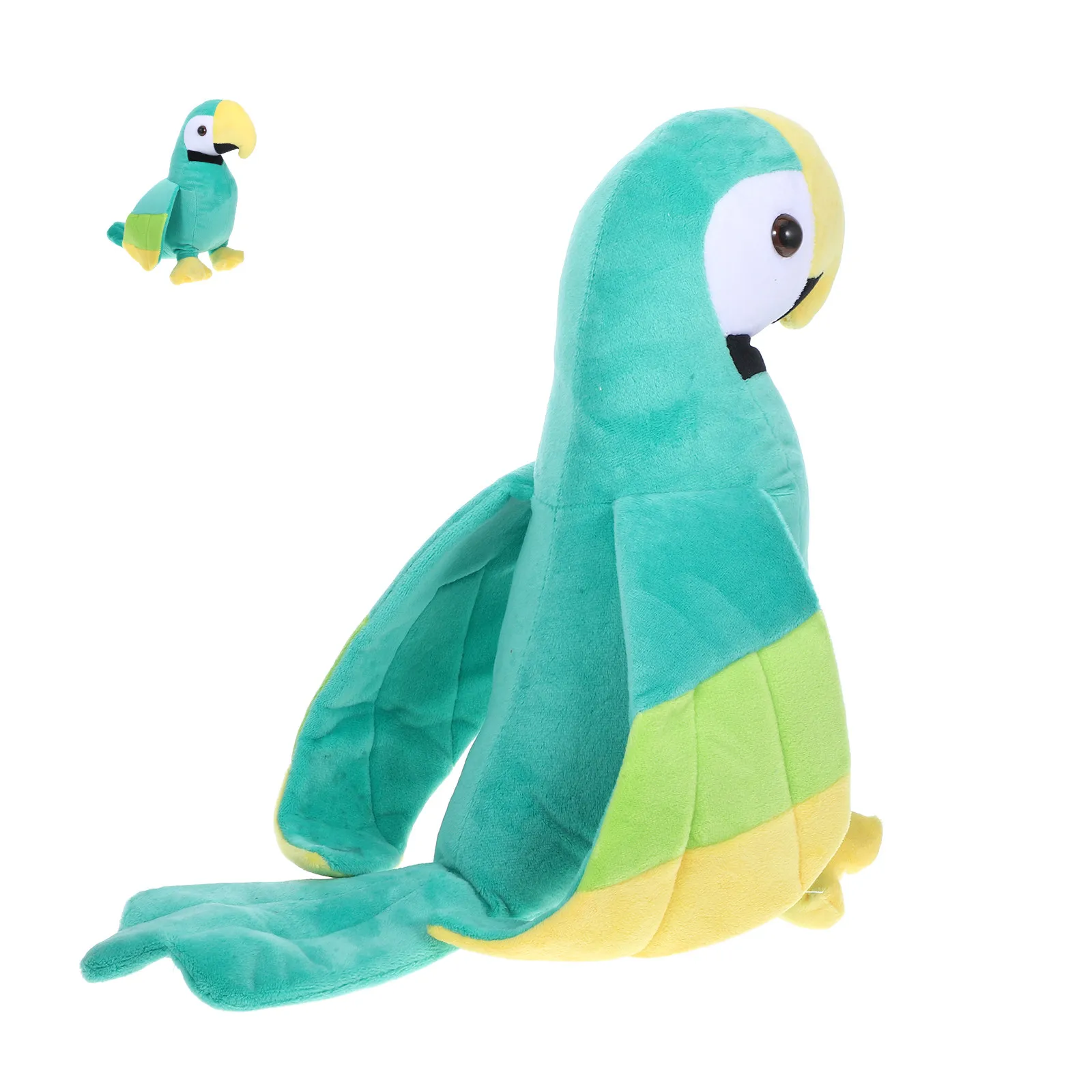 

Креативная мягкая игрушка-попугай с реалистичным внешним видом, приятная на ощупь, для домашнего декора, искусственная птица