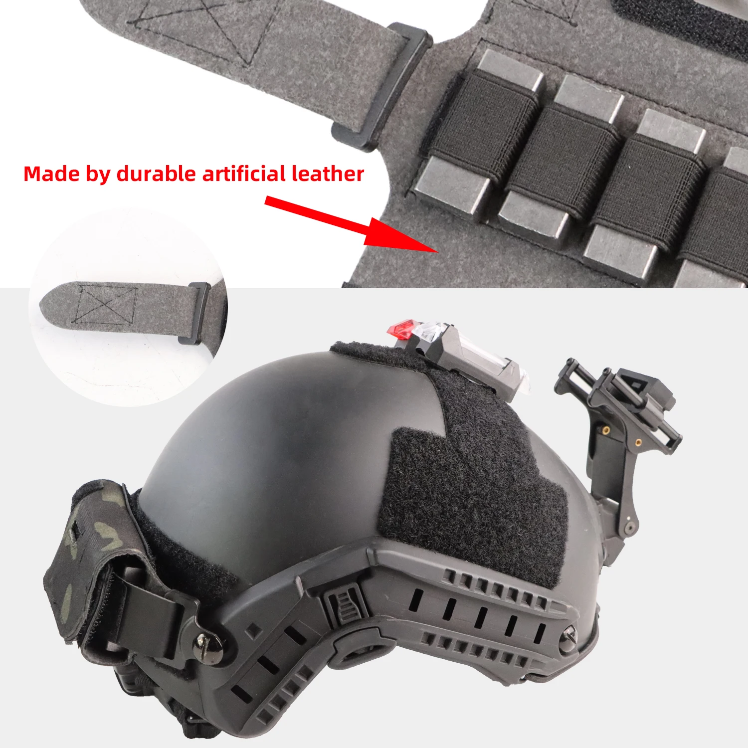 BOOIU Tactical Helmet Balancing Weight Bag Counterbalance with Five Counter Accessory Pouch for OPS Fast BJ PJ MH