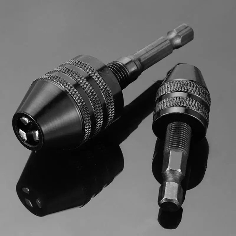 Hexagonal Shank Three Jaw Chucks For Quick Drill Bit Enhancing Work Speed 3 Pack M68E