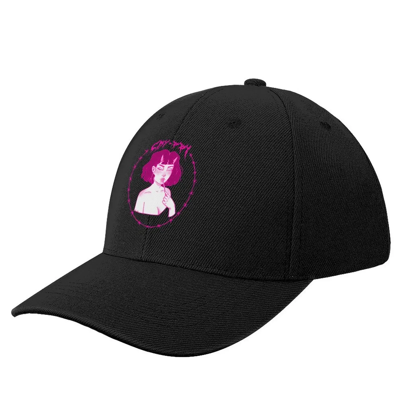 

Crybby demon girl Baseball Cap birthday Rave Sunhat dad hat Baseball For Men Women's