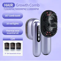Electric Vibration Massage Comb Hair Follicles Comb Scalp Oil Applicator Head Massager Hair Growth Relief Head Pressure