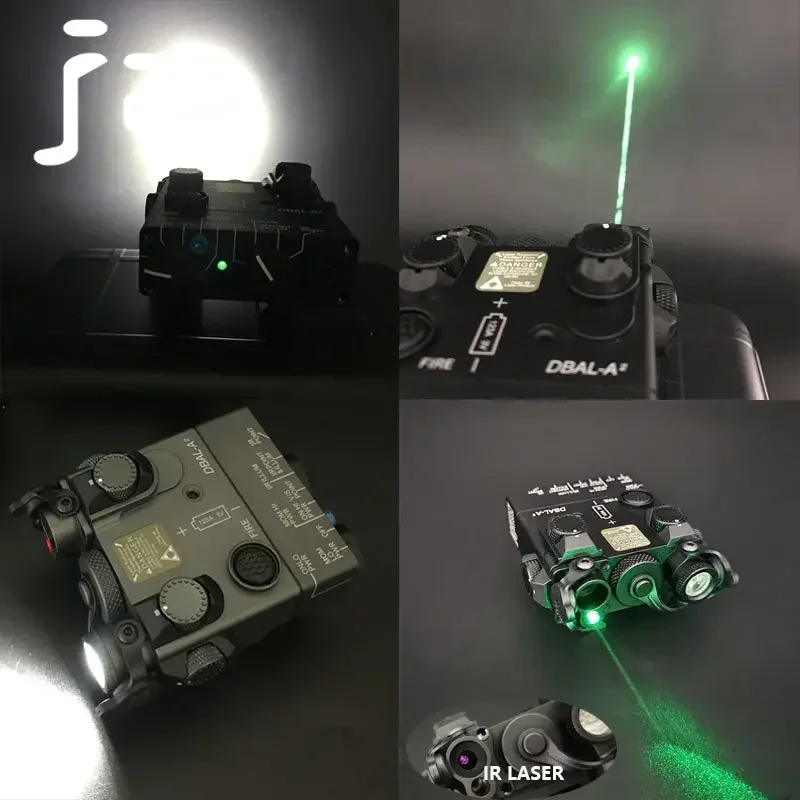 SotacTactical Metal DBAL-A2 High Power Red Green IR Laser LED White Light SF M600B Scout Light Dual Control Pressure Switch Set