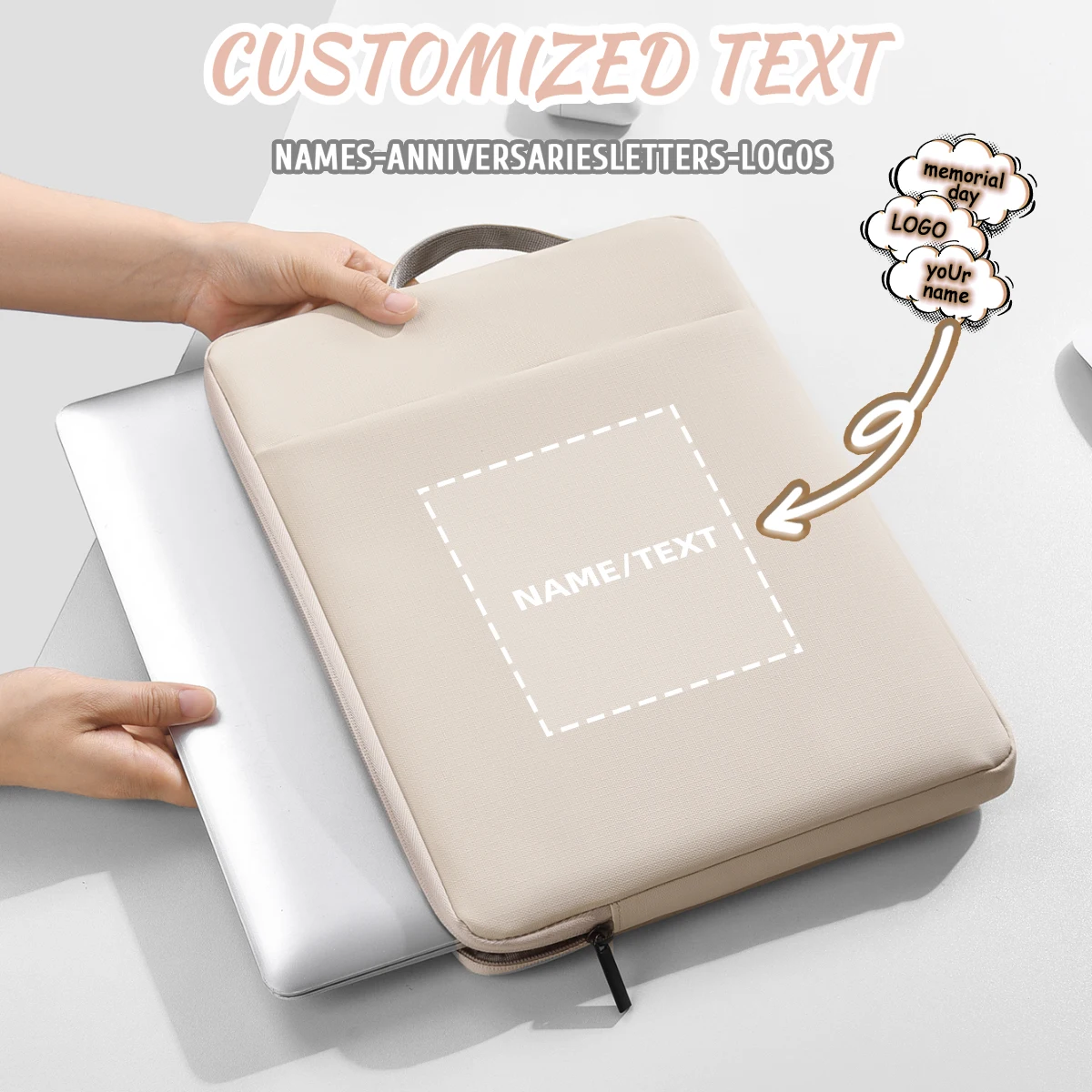 

Сумка-вкладыш для ноутбука с логотипом, подходящая для Apple MacBook Air 13,3-дюймовый M3 Huawei Matebook14 Lenovo Xiaoxin pro16 diy