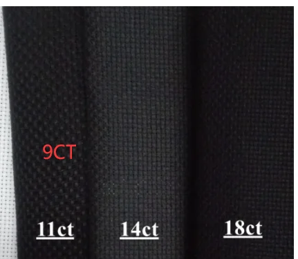 Aida 18ct 14ct 11ct 9CT black color cross stitch fabric canvas DIY hand sew craft handmade stitches embroidery supplies