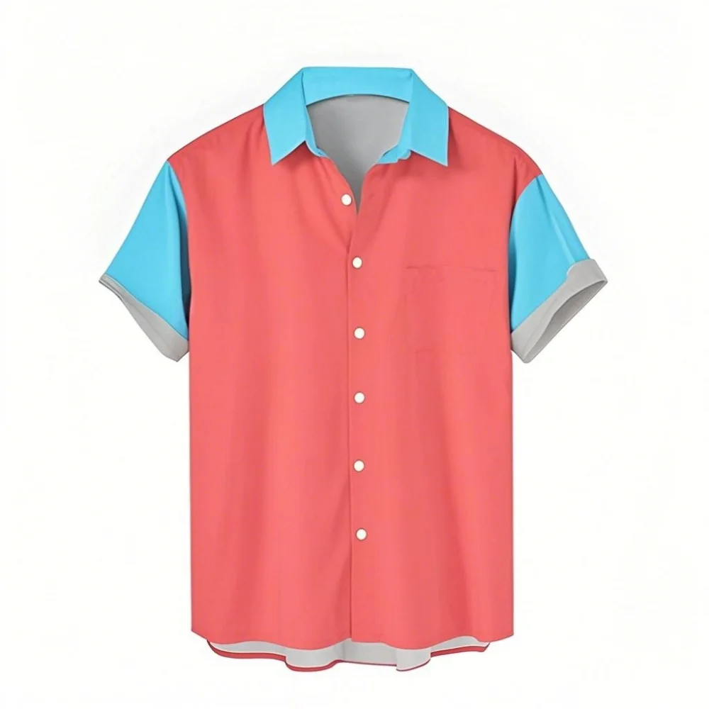 Edward Elric – Hawaii-Hemd, Alchemist-Button-Down-Hemd, Modetrend, atmungsaktiv, multifunktional, lässig, sportlich, Sommer,