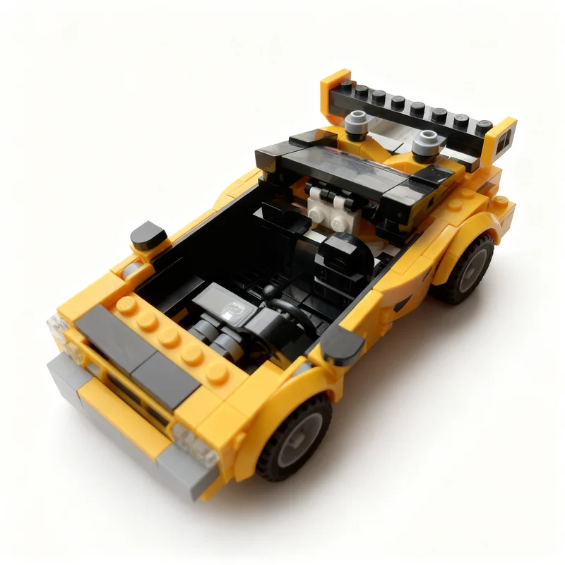 246 peças MOC Mazda Porscheed Alt Build, Blocos de Construção de Modelos de Veículos, Brinquedo Educativo, Ideia de Presente de Natal para Crianças