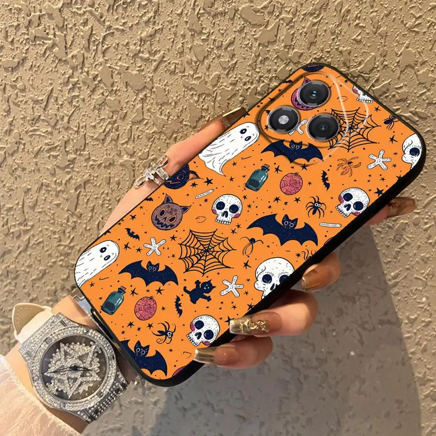 حافظة لهاتف Honor 8X X7 X7a X9a 70 90 Lite X9c X8 X9 غطاء هاتف خلفي ناعم موضة أشباح الهالوين الوحشية