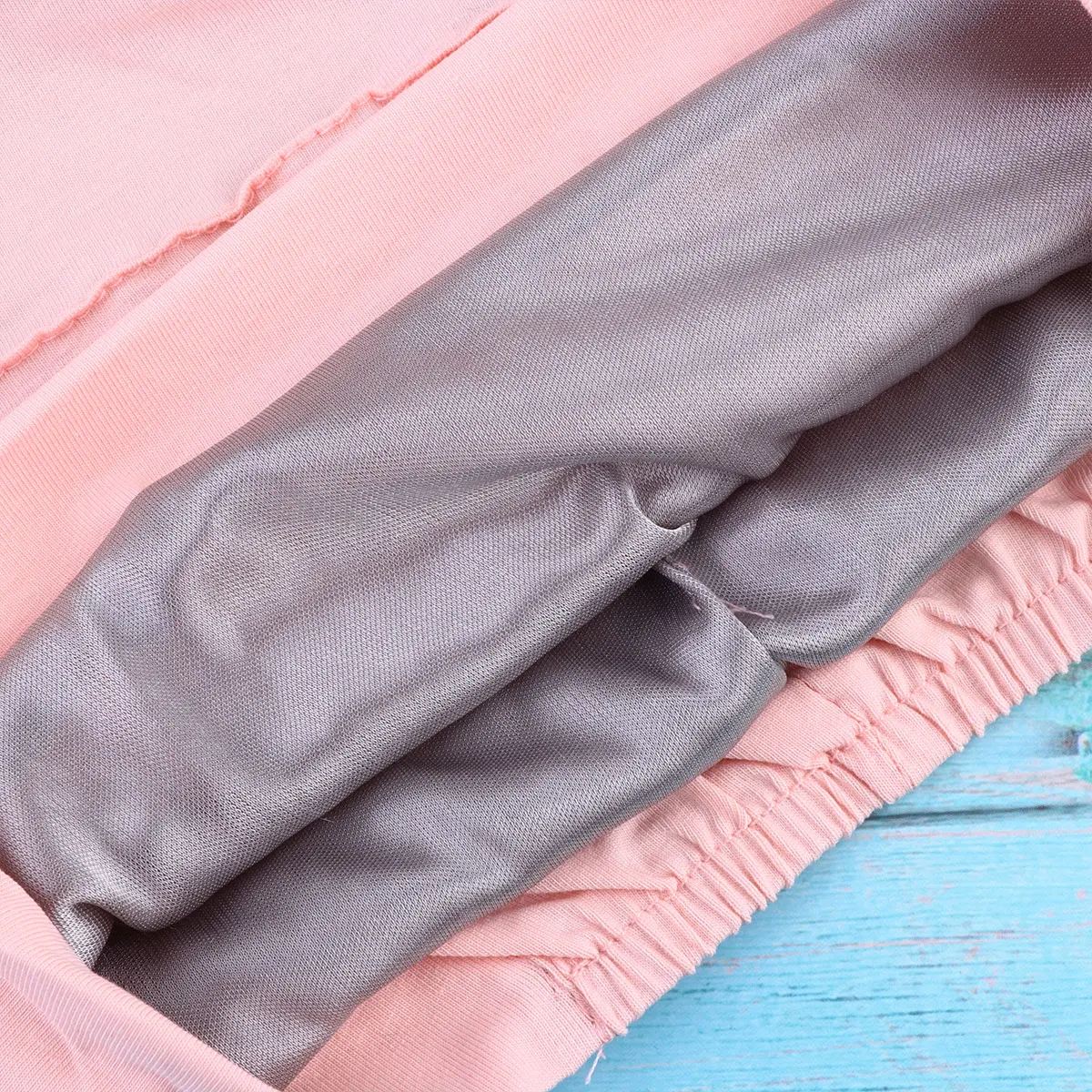 

Gray Sleeping Cap Lightweight Comfortable Night Hat Woman Hair Protection Warm Bonnet Elastic Fits Most People