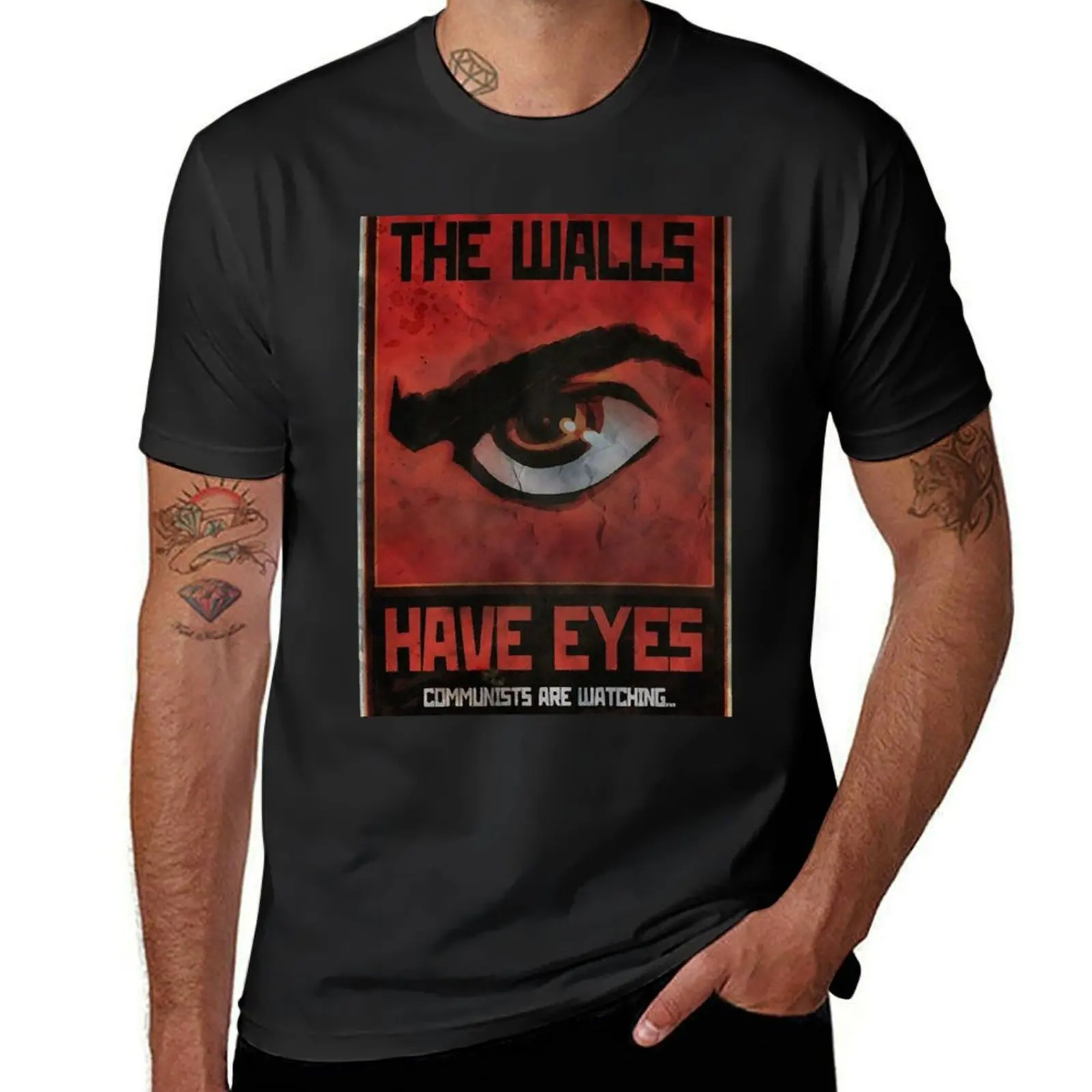 Fo4 Propaganda Eyes T-Shirt cute clothes kawaii clothes big and tall t shirts for men