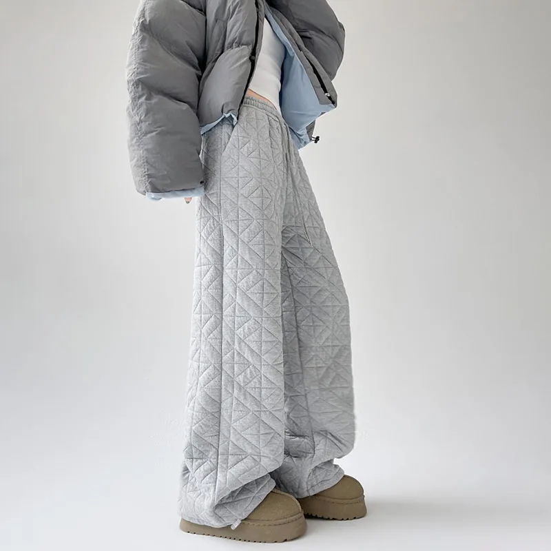 

Зимние теплые бегуны, женские флисовые спортивные штаны с высокой талией, свободные широкие спортивные штаны для бега, йоги, повседневные брюки для отдыха, уличная одежда