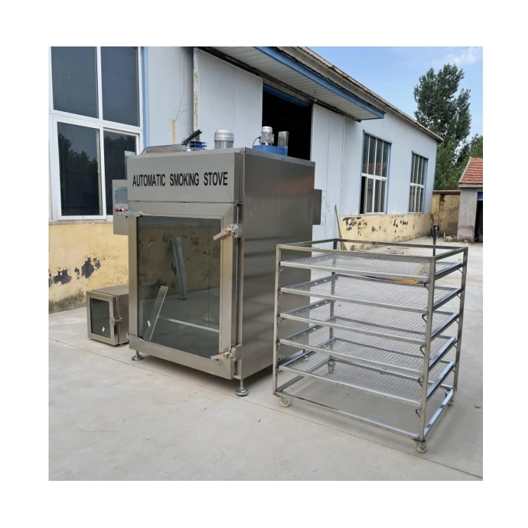 Kommerzielle automatische Speck-Rauchmaschine, Speckbohnen und getrocknete Ente, Rauchmaschine, Fleischprodukt-Ausrüstung, Raucherofen