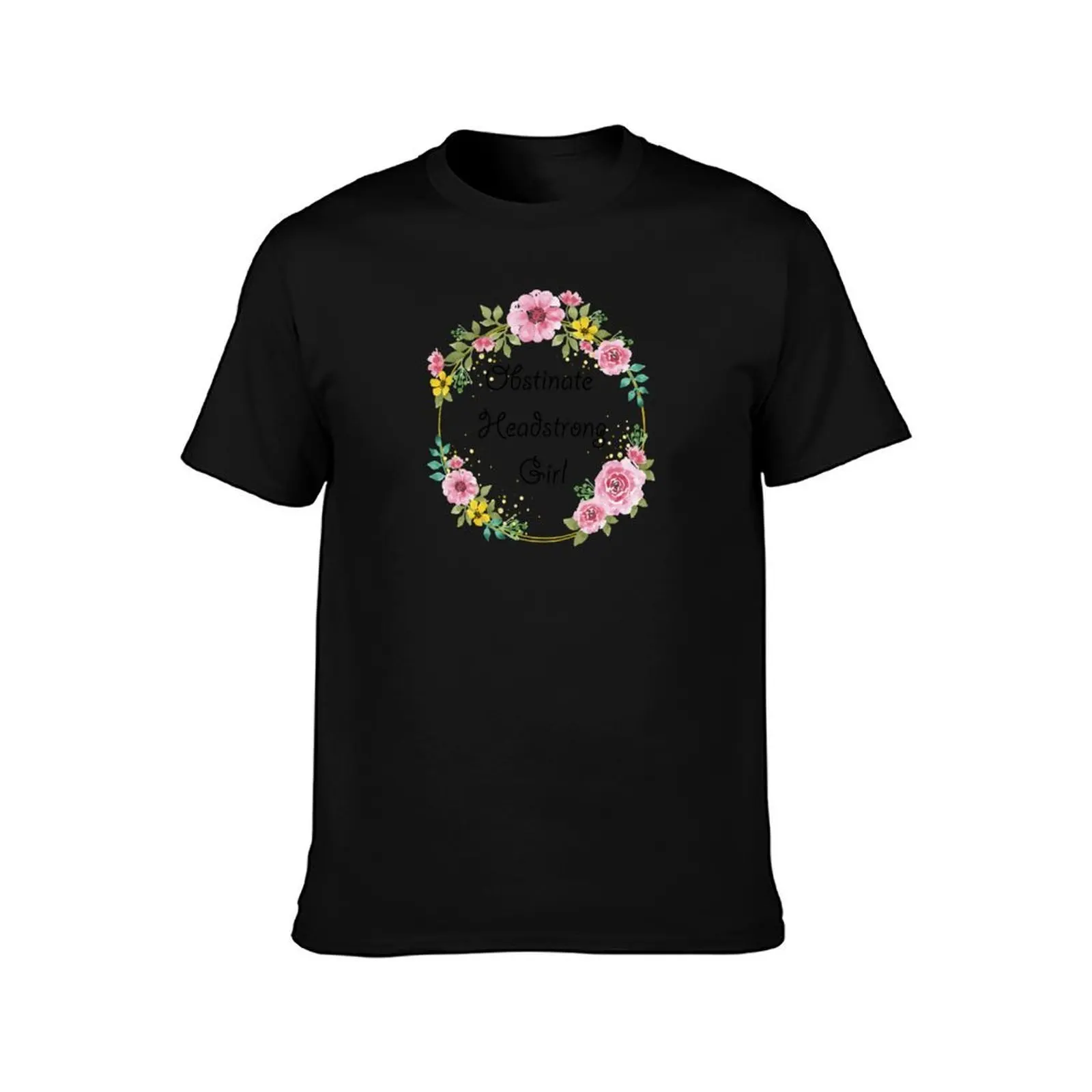 Obstinate Headstrong Girl T-Shirt, Summer Casual Cotton Tee, Oversized Streetwear Tops, Vintage Graphic Print, Unisex Men Women
