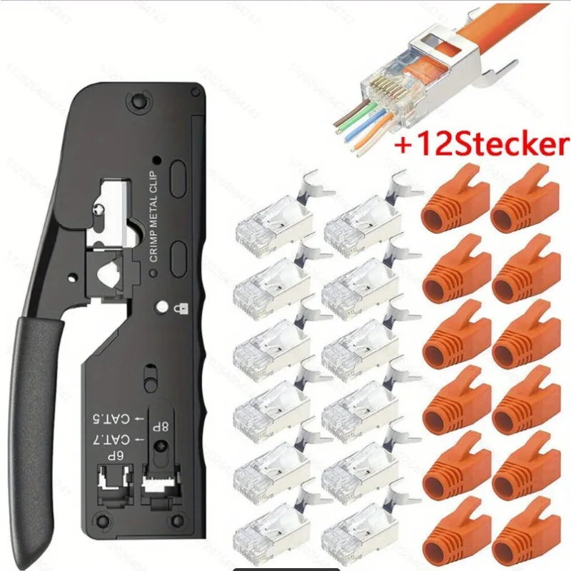 For Multifunctional Network Pliers 8P6P RJ45 Network Pliers Network Installation Tester Set