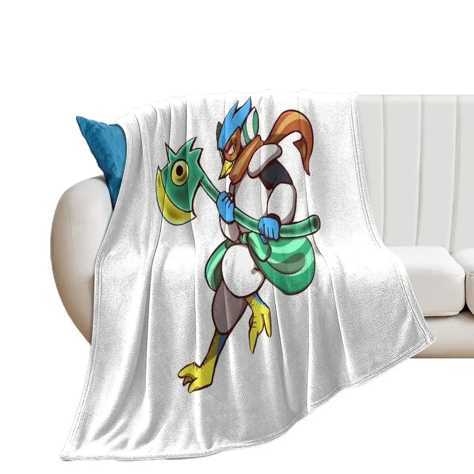 Deltarune - Berdly Throw Blanket Quilt Thermal Soft Blankets