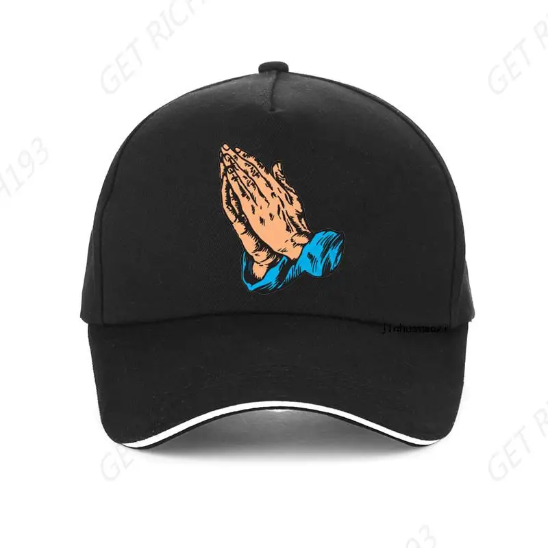 

Pray Jesus Cap Fashion Christian Prayer Hand Baseball Caps Pop Harajuku Unisex Bone Snapback Hat Gorras