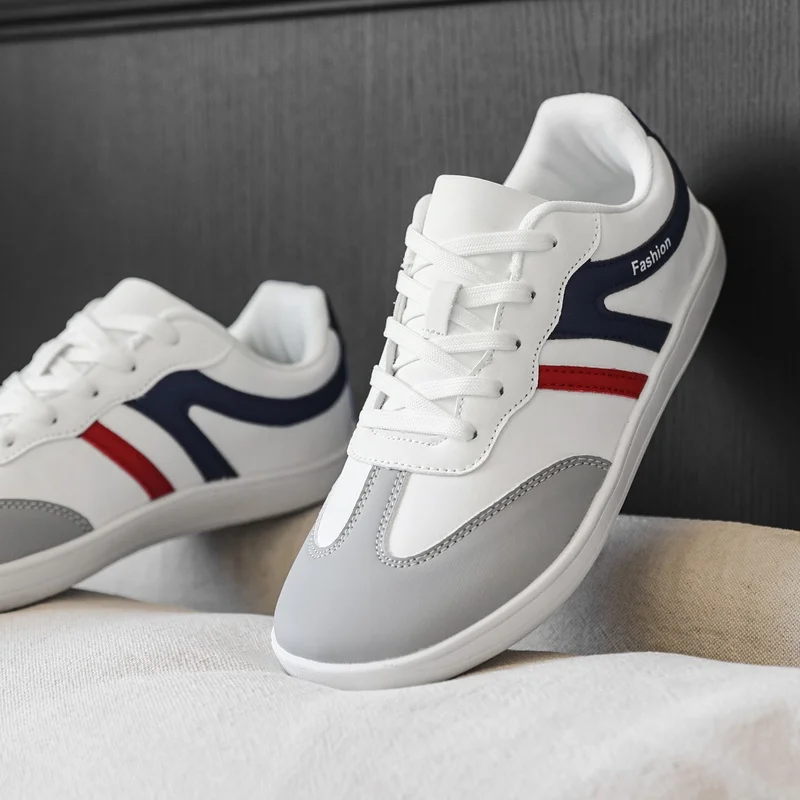 

Wide Toe Men Shoes Unisex Artificial Leather Casual Shoes Men Women Minimalist Sneakers Lightweight Comforthable Walking Shoes