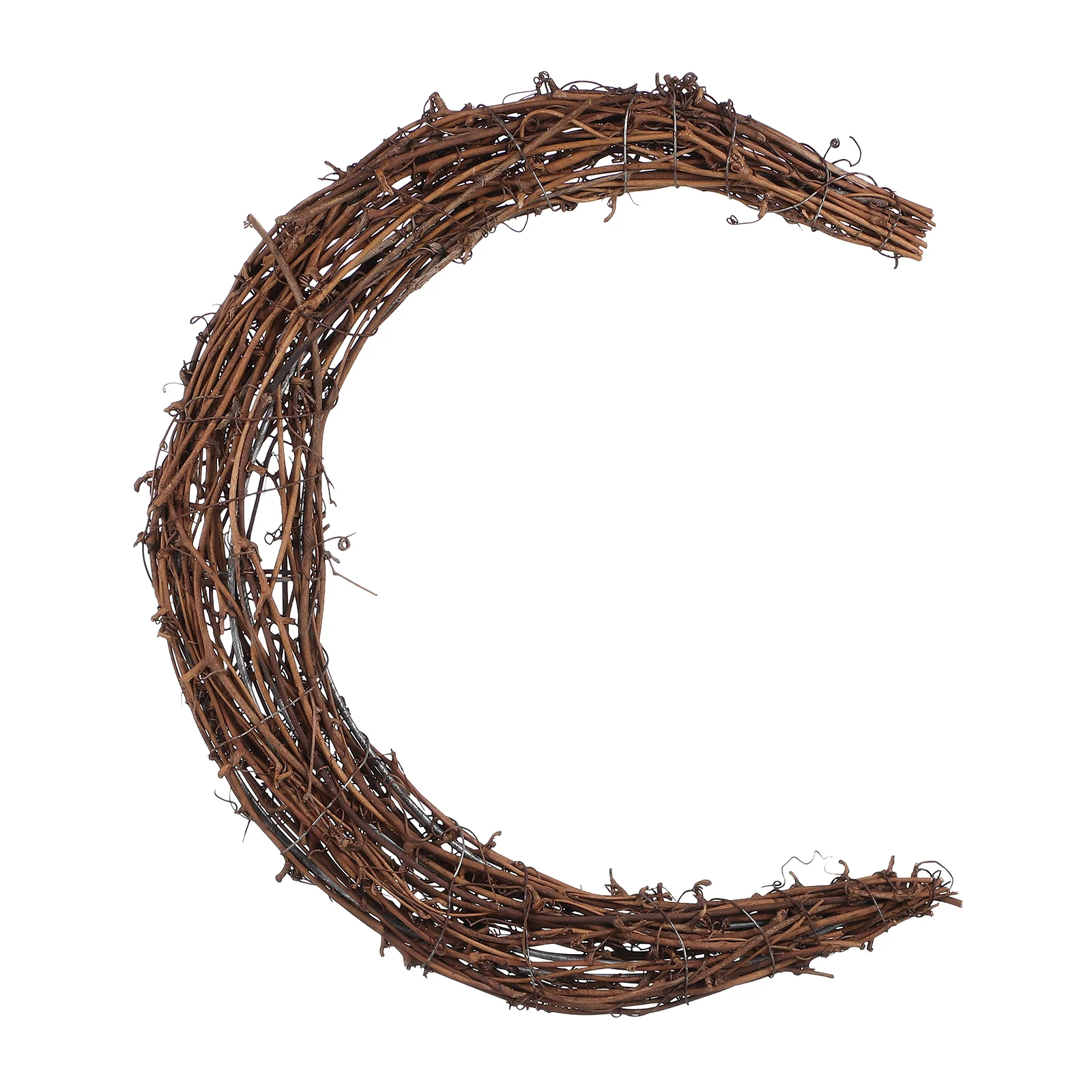 

Smilax Glabra Rattan Wreath Making Rings DIY Hand Woven Floral Moon for Garland Vine Shaped Neutral Home Decor